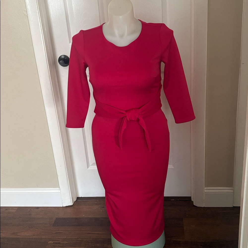 New York & Company Vibrant Pink Dress